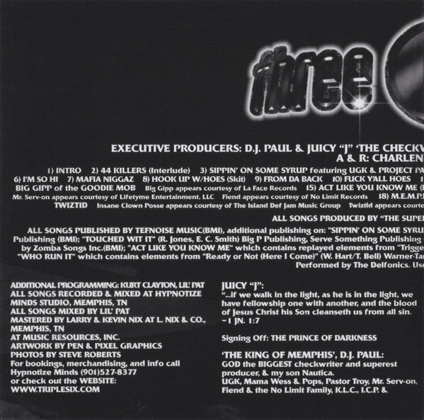 Three 6 Mafia : When The Smoke Clears (Sixty 6, Sixty 1) (CD, Album, RE, Arv)