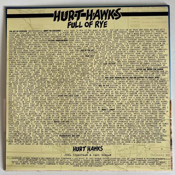 Hurt Hawks : Full Of Rye (LP, Album, Mar)