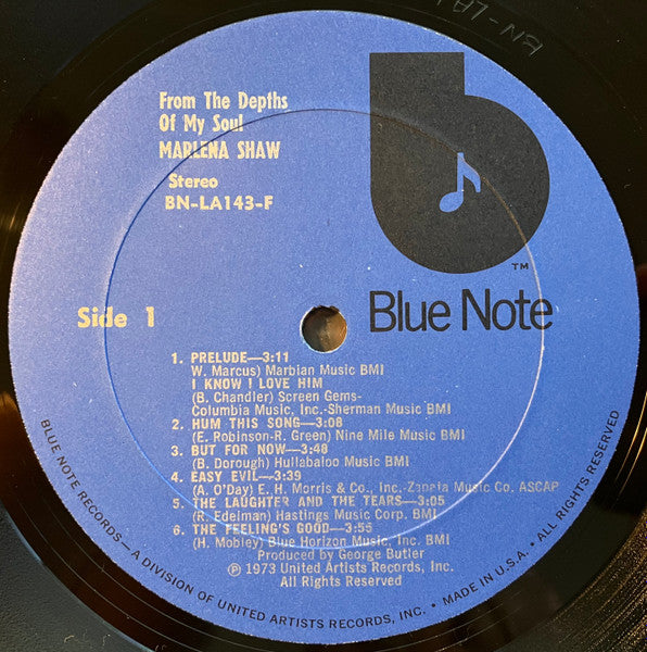 Marlena Shaw : From The Depths Of My Soul (LP, Album)