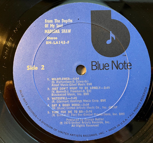 Marlena Shaw : From The Depths Of My Soul (LP, Album)
