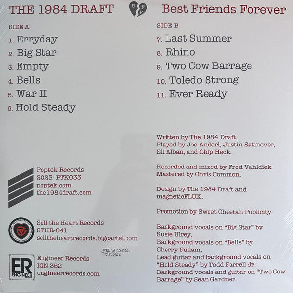The 1984 Draft : Best Friends Forever (LP, Album, Ltd)