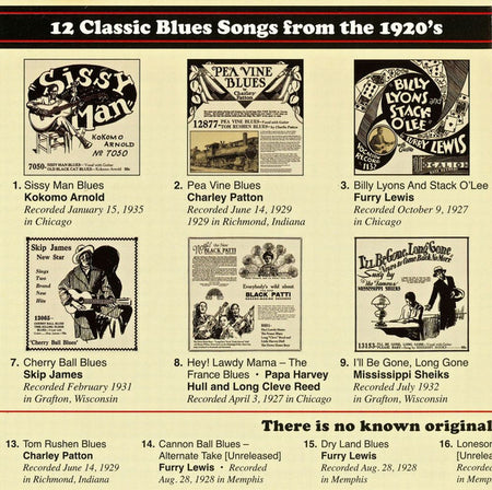 Various : 18 Classic Blues Songs From The 1920's: Vol. 8 (CD, Comp, RM)