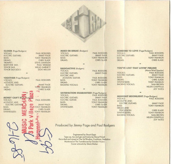 The Firm (7) : The Firm (Cass, Album, SR,)