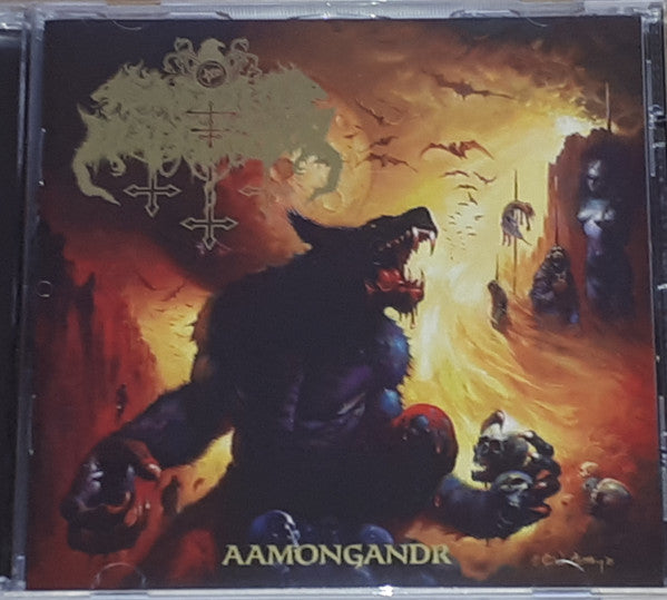 Satanic Warmaster : Aamongandr (CD, Album, Gol)