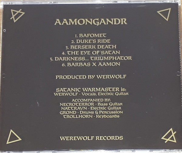 Satanic Warmaster : Aamongandr (CD, Album, Gol)