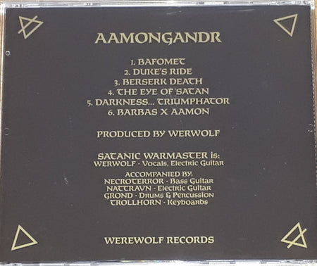 Satanic Warmaster : Aamongandr (CD, Album, Gol)