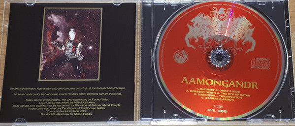 Satanic Warmaster : Aamongandr (CD, Album, Gol)