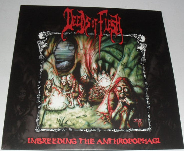 Deeds Of Flesh : Inbreeding The Anthropophagi (LP, Album, RE)