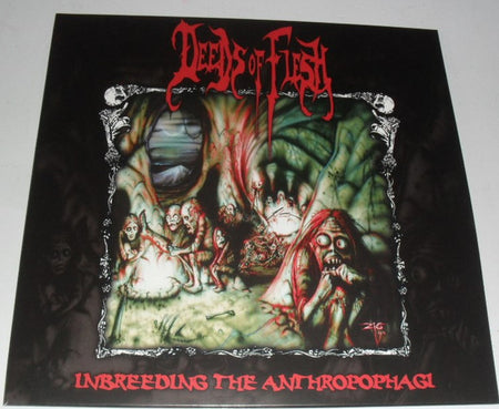 Deeds Of Flesh : Inbreeding The Anthropophagi (LP, Album, RE)