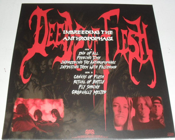 Deeds Of Flesh : Inbreeding The Anthropophagi (LP, Album, RE)