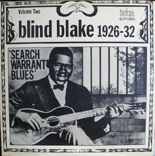 Blind Blake : 1926-32 Search Warrant Blues Volume Two (LP, Comp)