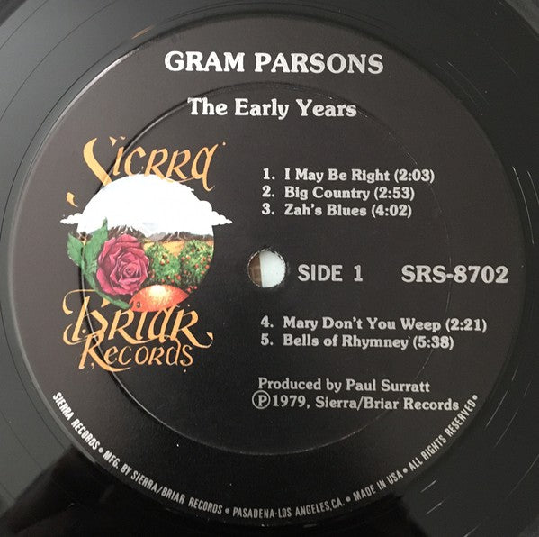 Gram Parsons : The Early Years 1963-65 (LP, Comp)