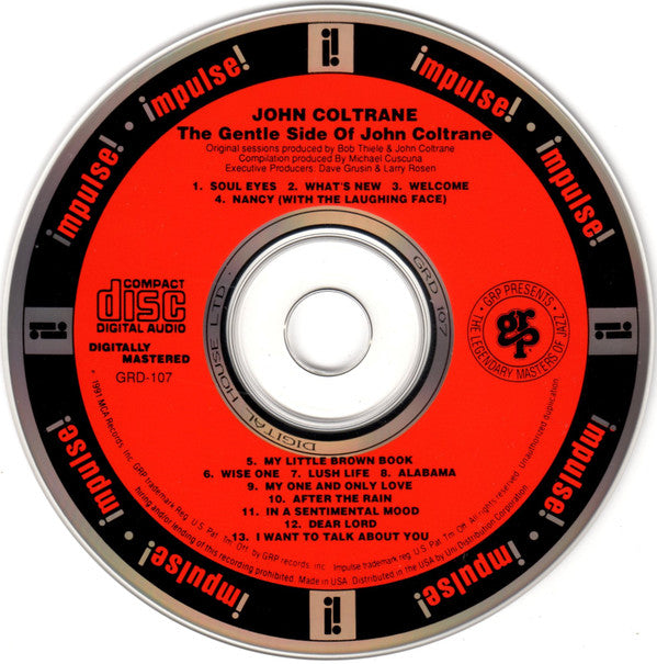 John Coltrane : The Gentle Side Of John Coltrane (CD, Comp, RE)
