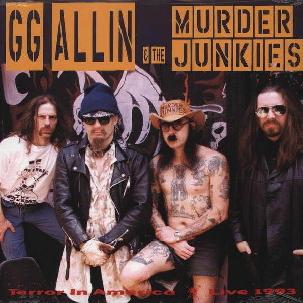 GG Allin & The Murder Junkies : Terror In America (Live 1993) (LP, Ltd, Gre)