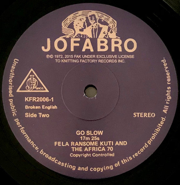 Fela* & The Africa 70* : Roforofo Fight (LP, Album, RE)