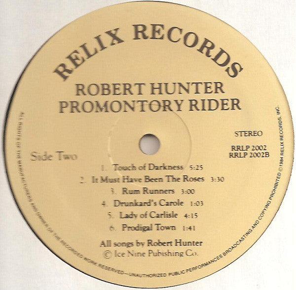 Robert Hunter : Promontory Rider (LP, Comp)