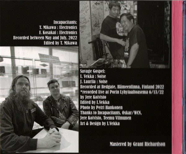 Incapacitants / Savage Gospel : Incapacitants / Savage Gospel (CD)