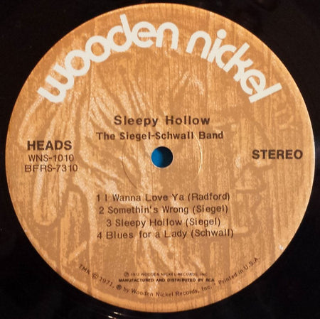 The Siegel-Schwall Band : Sleepy Hollow (LP, Album, Dyn)
