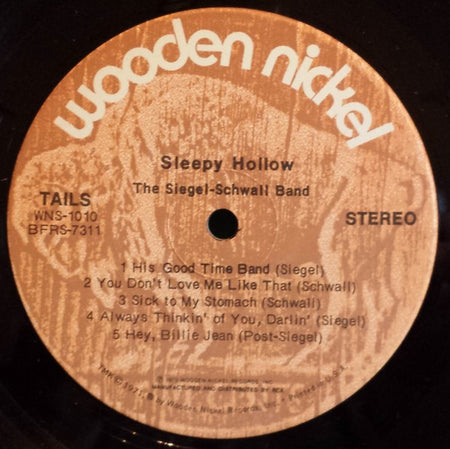 The Siegel-Schwall Band : Sleepy Hollow (LP, Album, Dyn)