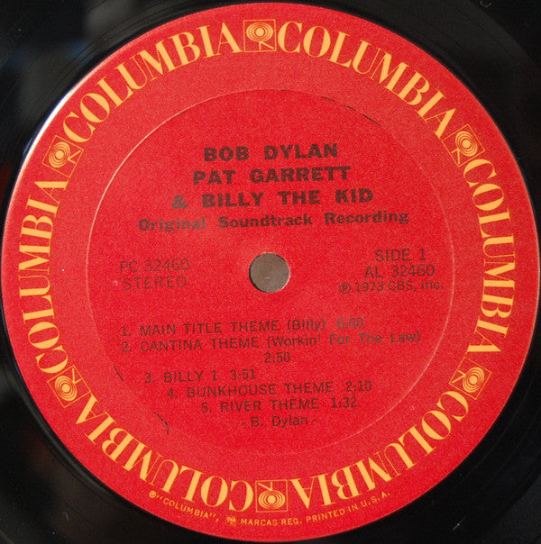 Bob Dylan : Pat Garrett & Billy The Kid (Original Soundtrack Recording) (LP, Album, RE, Ter)