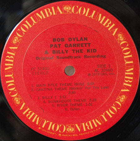 Bob Dylan : Pat Garrett & Billy The Kid (Original Soundtrack Recording) (LP, Album, RE, Ter)