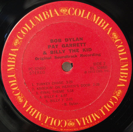 Bob Dylan : Pat Garrett & Billy The Kid (Original Soundtrack Recording) (LP, Album, RE, Ter)