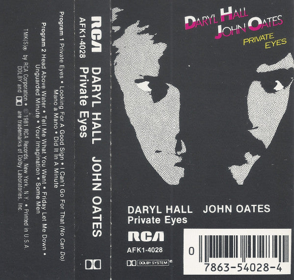 Daryl Hall & John Oates : Private Eyes (Cass, Album, Dol)