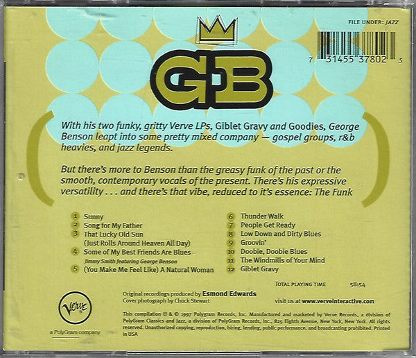 George Benson : Talkin' Verve (CD, Comp)