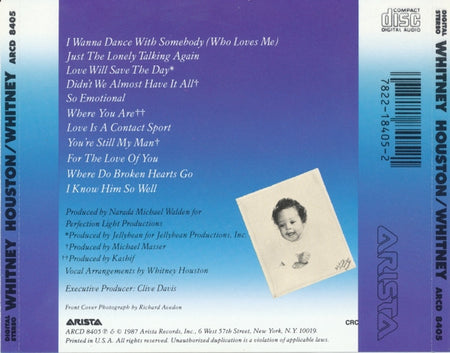 Whitney Houston : Whitney (CD, Album, Club, DAD)
