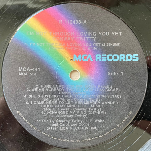 Conway Twitty : I'm Not Through Loving You Yet (LP, Album, Club)