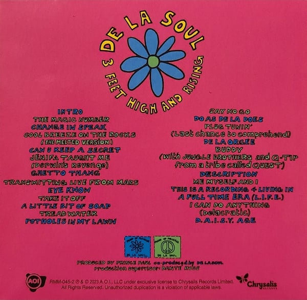 De La Soul : 3 Feet High And Rising (CD, Album, RE, RM, Eco)