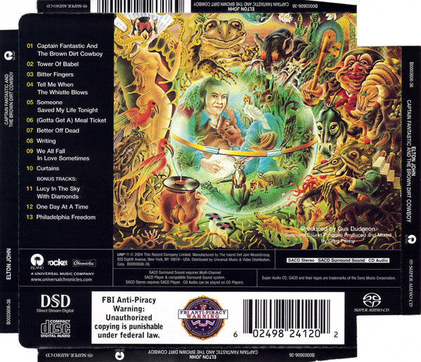 Elton John : Captain Fantastic And The Brown Dirt Cowboy (SACD, Hybrid, Multichannel, Album, RE, RM)