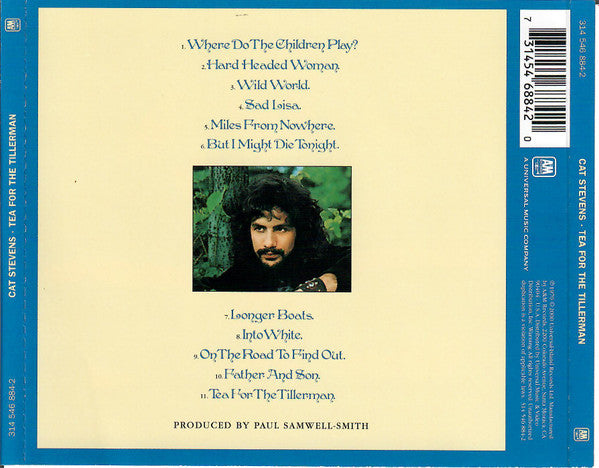Cat Stevens : Tea For The Tillerman (CD, Album, RE, RM, RP, Gua)