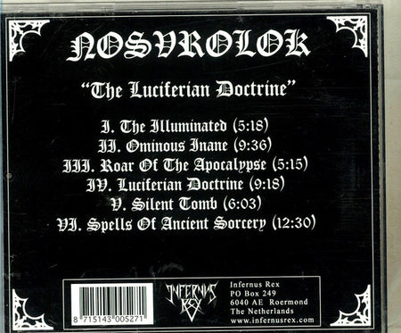 Nosvrolok : The Luciferian Doctrine (CD, Album)
