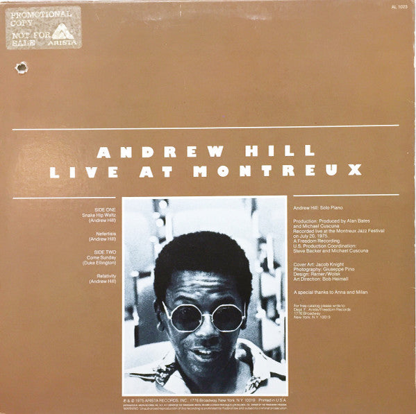 Andrew Hill : Live At Montreux (LP, Album, Promo, Ter)