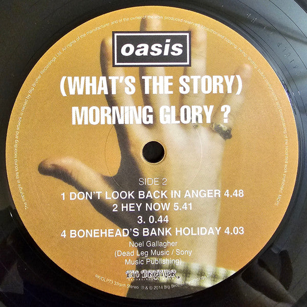 Oasis (2) : (What's The Story) Morning Glory ? (2xLP, RE, RM, Tri)