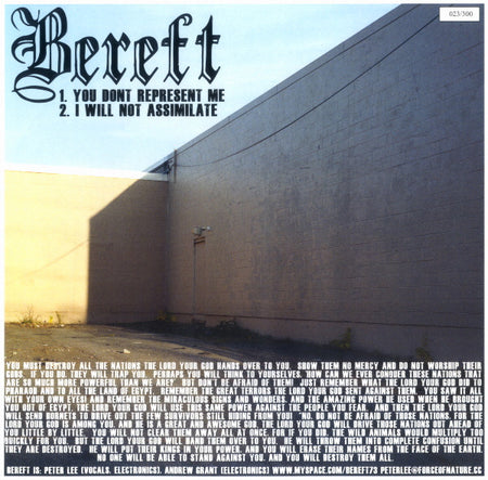 Bereft & Fire In The Head : MA/PE/FU Volume 1 (LP, Ltd, Num)