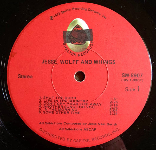 Jesse, Wolff And Whings : Jesse, Wolff & Whings (LP, Album)