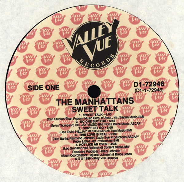 Manhattans : Sweet Talk (LP, Album)