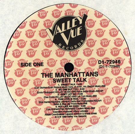 Manhattans : Sweet Talk (LP, Album)