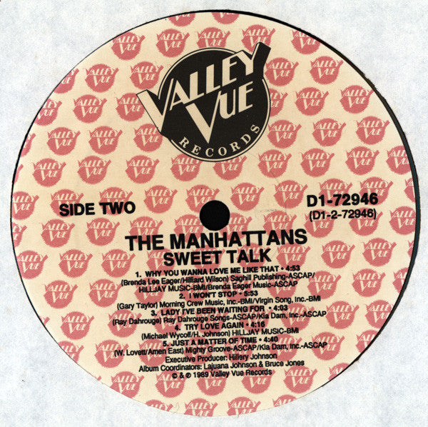Manhattans : Sweet Talk (LP, Album)