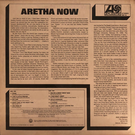 Aretha Franklin : Aretha Now (LP, Album)