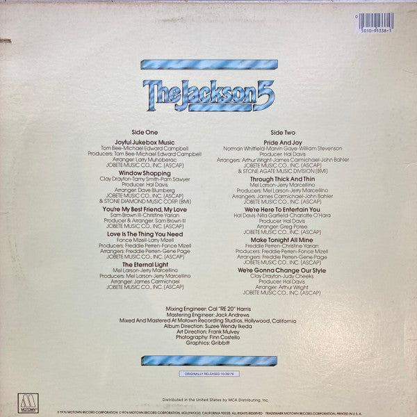 The Jackson 5 : Joyful Jukebox Music (LP, Album, RE)