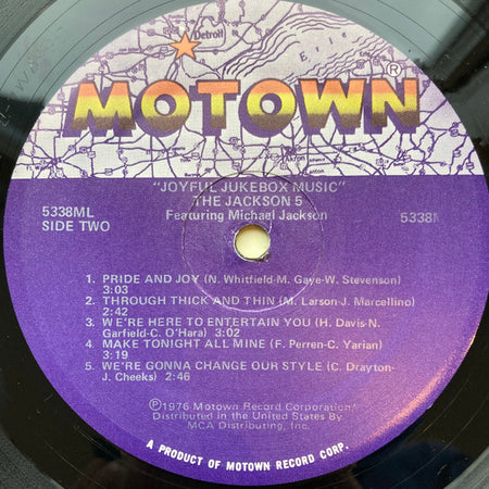 The Jackson 5 : Joyful Jukebox Music (LP, Album, RE)