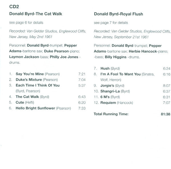 Donald Byrd : Four Classic Albums  (2xCD, Comp, RM)