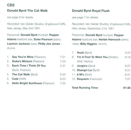 Donald Byrd : Four Classic Albums  (2xCD, Comp, RM)
