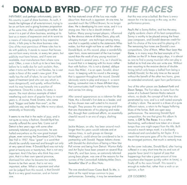 Donald Byrd : Four Classic Albums  (2xCD, Comp, RM)