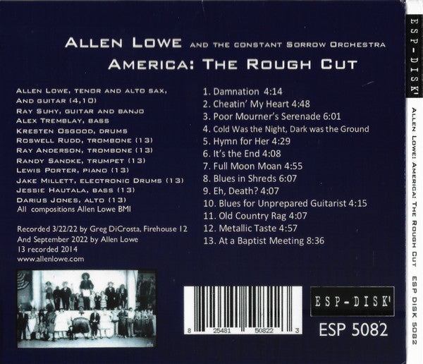 Allen Lowe : America: The Rough Cut (CD, Album)