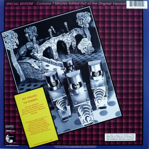 The Residents : Not Available (LP, Album, RE, S/Edition, Ext)
