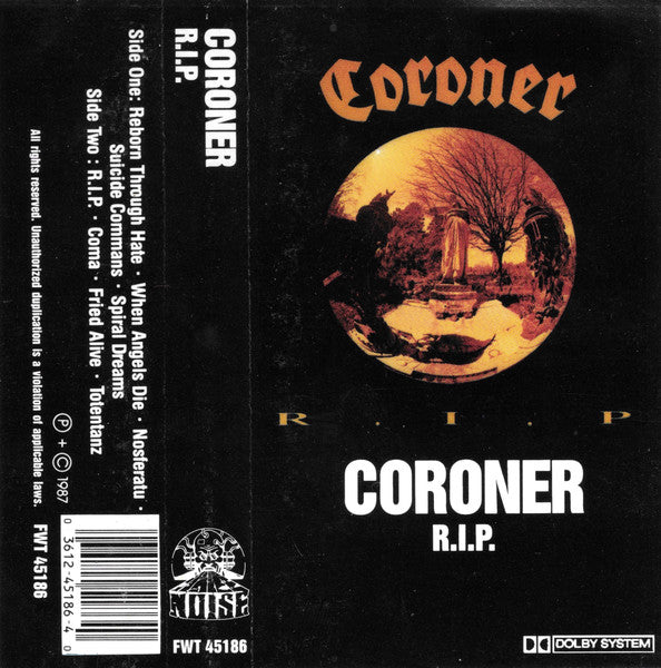 Coroner : R.I.P. (Cass, Album, RE)